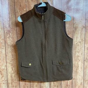 Lauren Ralph Lauren Women’s Medium Reversible Brown Cotton Field Vest